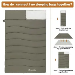 Sac de couchage NATUREHIKE LD : ultra-léger et confort 2 en 1